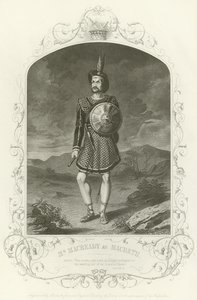 Mr Macready als Macbeth, Act I, scène iii door Joseph Kenny Meadows
